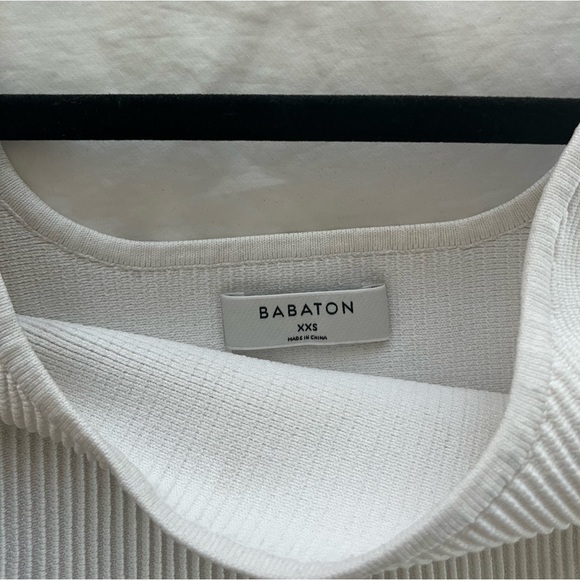 Aritzia Babaron Ribbed Crop Tank Top Sz XXS - Picture 3 of 3